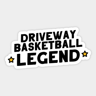 Driveway Basketball Legend Sticker